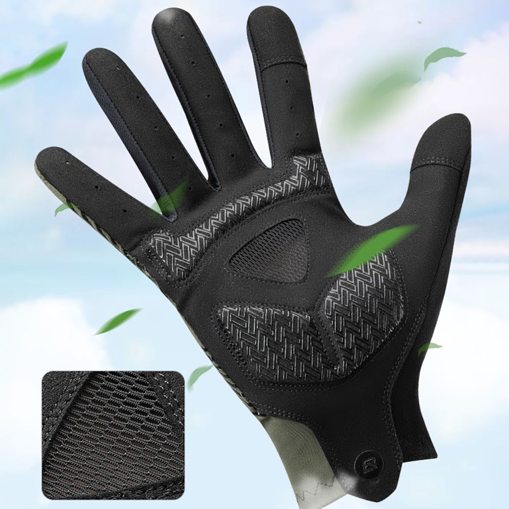 Bicycle accessory Rockbros Rockbros cycling gloves spring/summer/autumn, full, size: S - green