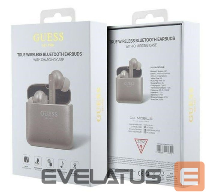 Juhtmevabad kõrvaklapid Guess Printed Logo Bluetooth TWS Pink