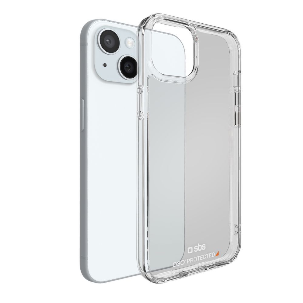Nugarėlės dėklai SBS SBS D3O iPhone 15 Case - Transparent