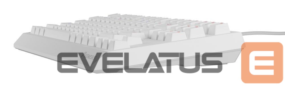 Arvuti klaviatuur Genesis THOR 230 | Mechanical Gaming Keyboard | Wireless | US | White | 2.4 GHz, Bluetooth, USB | Outemu Red