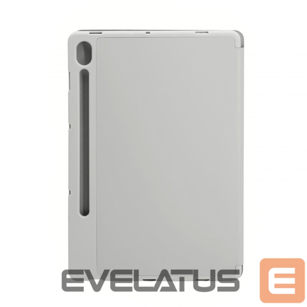 Book case Evelatus Galaxy Tab S9 Tablet case with imitate microfiber inside Silver
