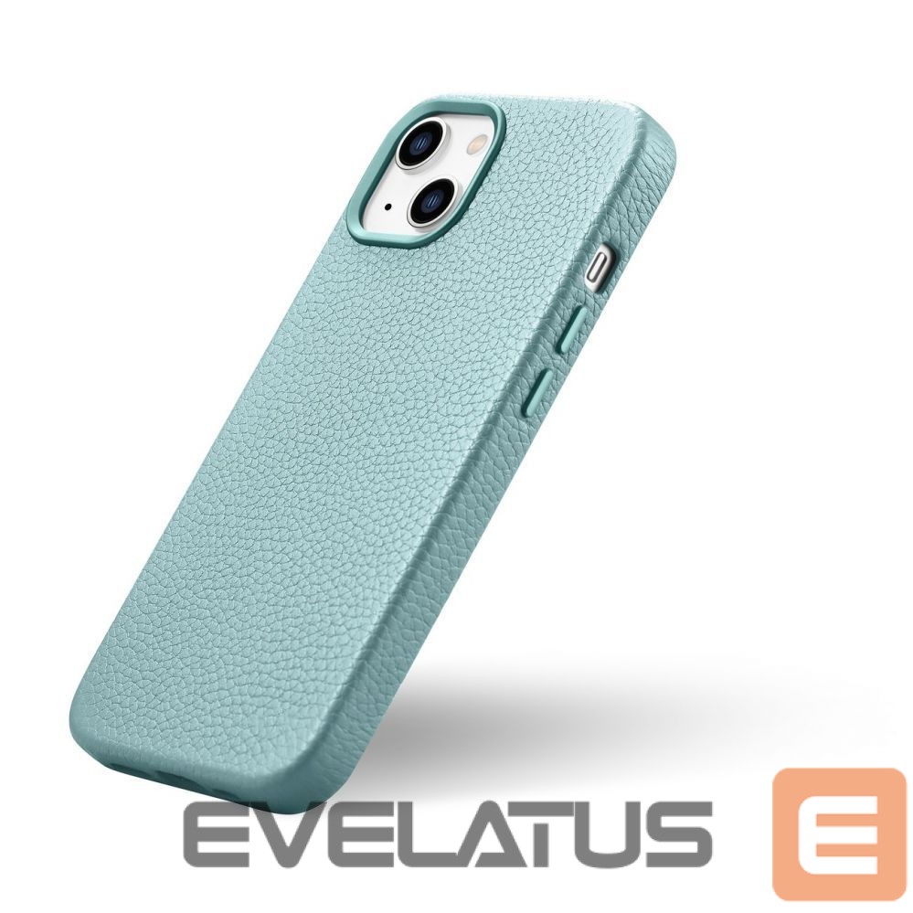 Tagakaaned iCarer iCarer Litchi Premium Leather Case iPhone 14 Magnetic Leather Case with MagSafe Green (WMI14220709-GN)