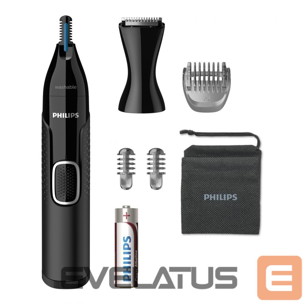 Matu trimmeris Philips Nose, Ear, Eyebrow and Detail Hair Trimmer NT5650/16 Black