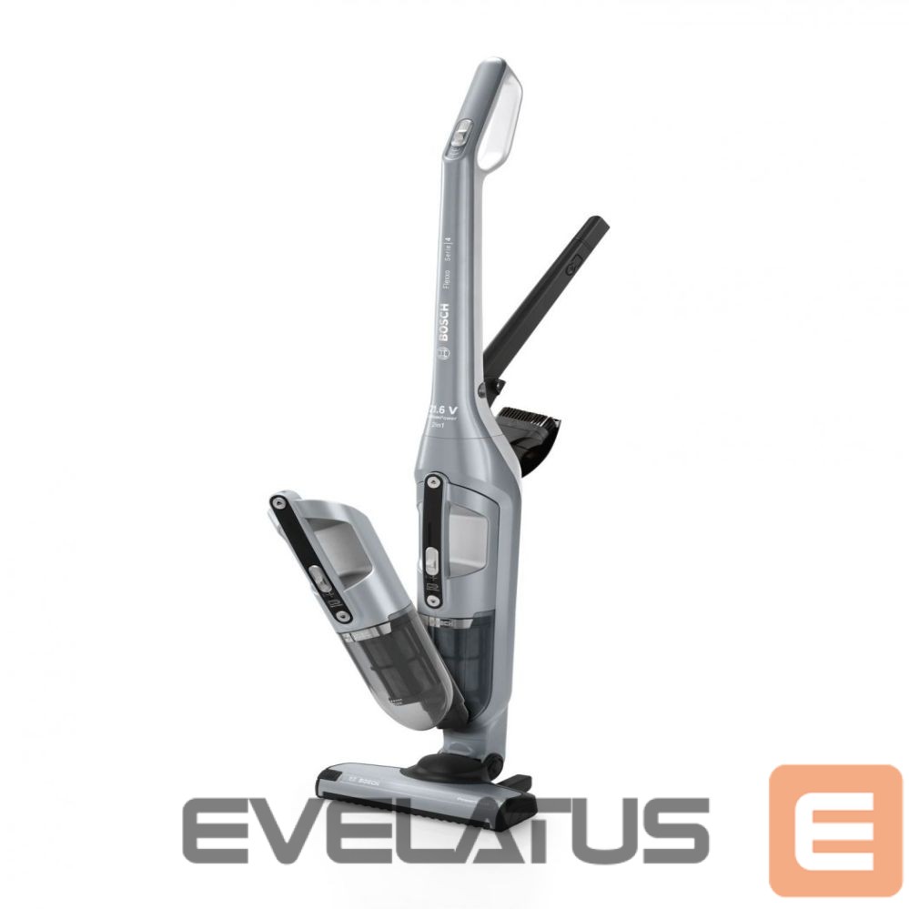 Dulkių siurblys Bosch Vacuum Cleaner | BCH3P210 Series 4 | Cordless operating | Handstick | 21.6 V | Operating time (max) 50 min | Silver | Warranty 24 month(s)