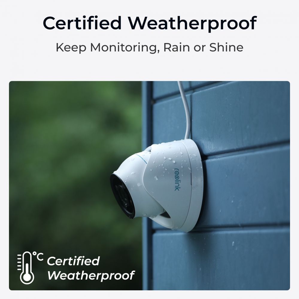 Web kamera Reolink 4K Security IP Camera with Color Night Vision P434 Dome 8 MP 2.8-8mm/F1.6 IP66 H.265 MicroSD, max. 256 GB