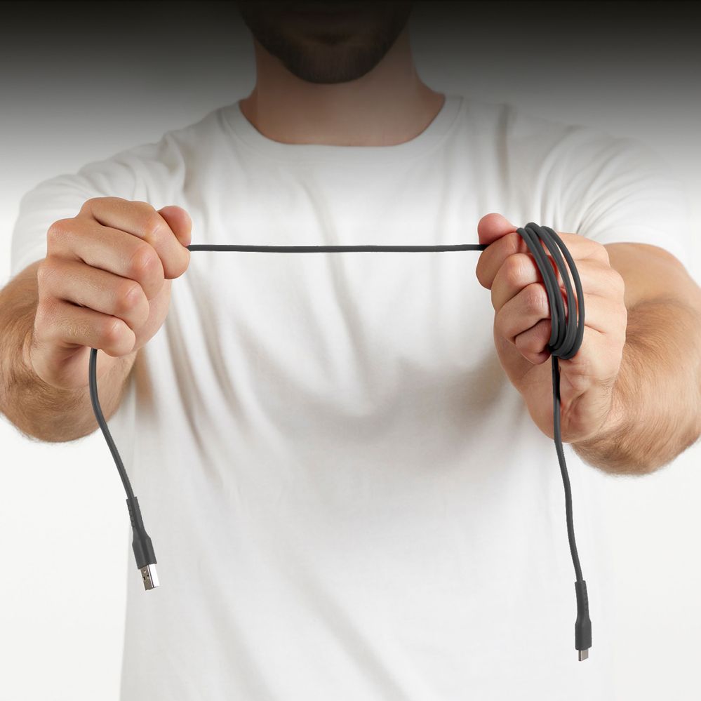 Kabelis SBS SBS TECABLEMICROC15K USB-A - USB-C Cable 1.5m - Black