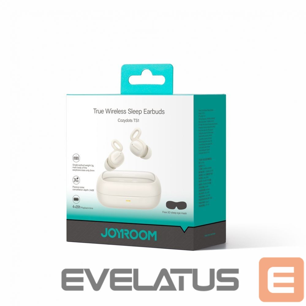 Kõrvaklapid Joyroom Joyroom JR-TS1 Cozydots Series TWS headphones with Bluetooth 5.3 and noise cancellation - white