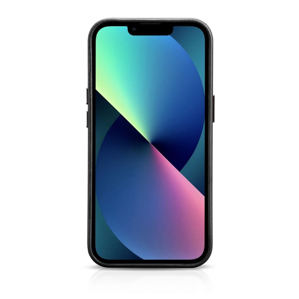 Tagakaaned iCarer iCarer Oil Wax Premium Leather Case iPhone 14 Plus Magnetic Leather Case with MagSafe Black (WMI14220703-BK)