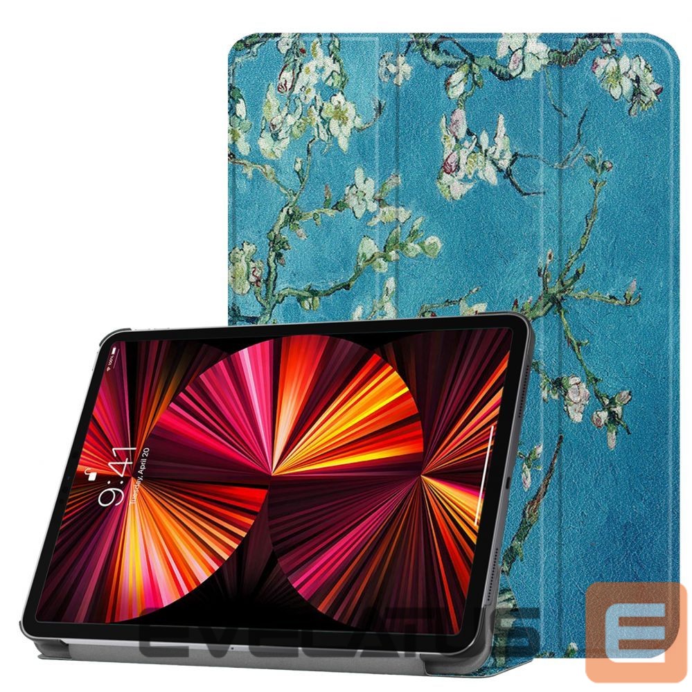Kaaned iLike iPad Air 4 10.9 / iPad Air 5 Tri-Fold Eco-Leather Stand Case Sakura