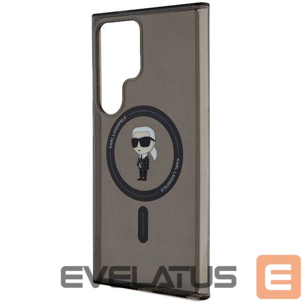 Aizmugurējais vāciņš Karl Lagerfeld Karl Lagerfeld IML Ikonik MagSafe Case for Samsung Galaxy S24 Ultra - Black