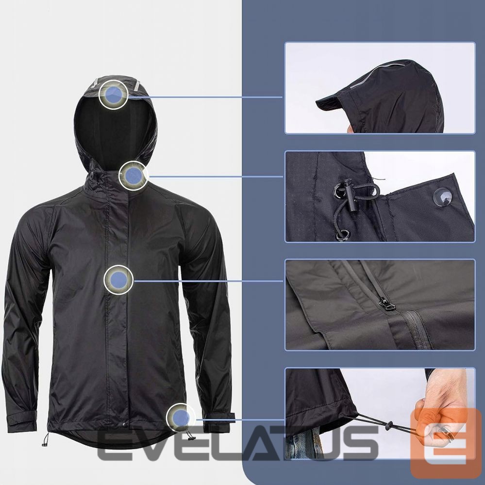 Teine toode Rockbros Rockbros YPY013BKM breathable windproof rain jacket M - black