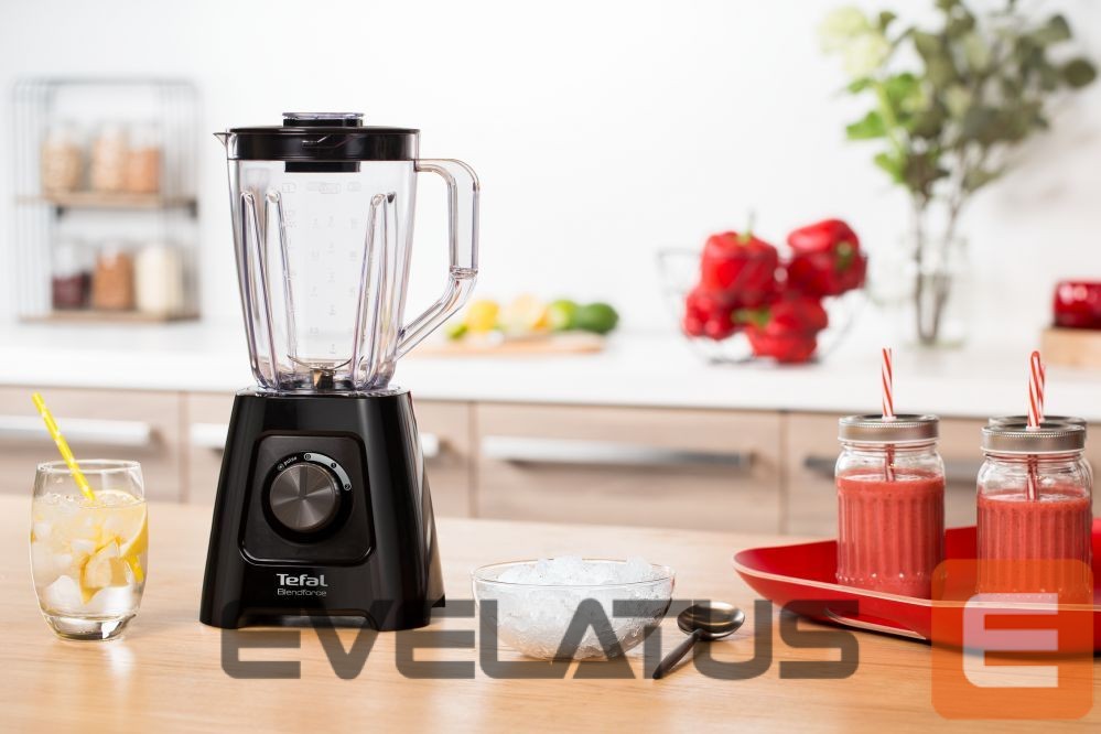 Mikserid ja blenderid TEFAL Blender BL420838 BlendForce Tabletop, 600 W, Jar material Plastic, Jar capacity 1.25 L, Ice crushing, Black
