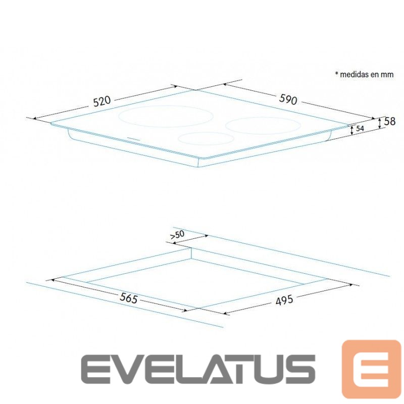 Mini plītis Edesa EIR-6331 B