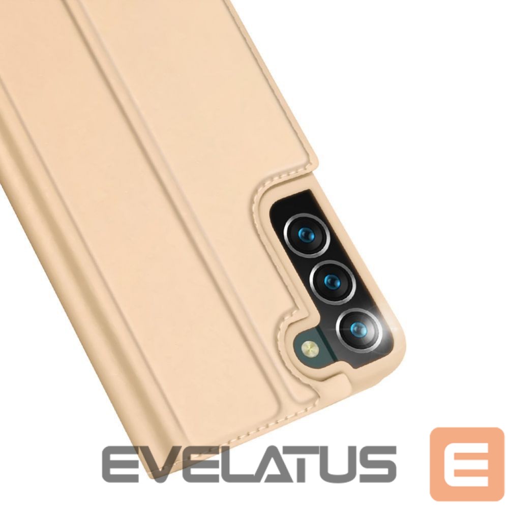 Aizmugurējais vāciņš Dux Ducis Dux Ducis Skin Pro Holster Cover Flip Cover for Samsung Galaxy S22 + (S22 Plus) gold
