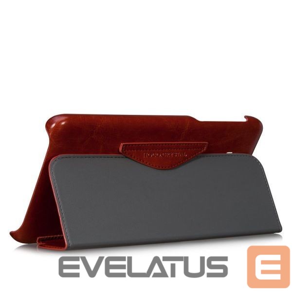 Kaaned Hoco Samsung Galaxy Tab 3 7.0 T210 Crystal Folder Series Brown