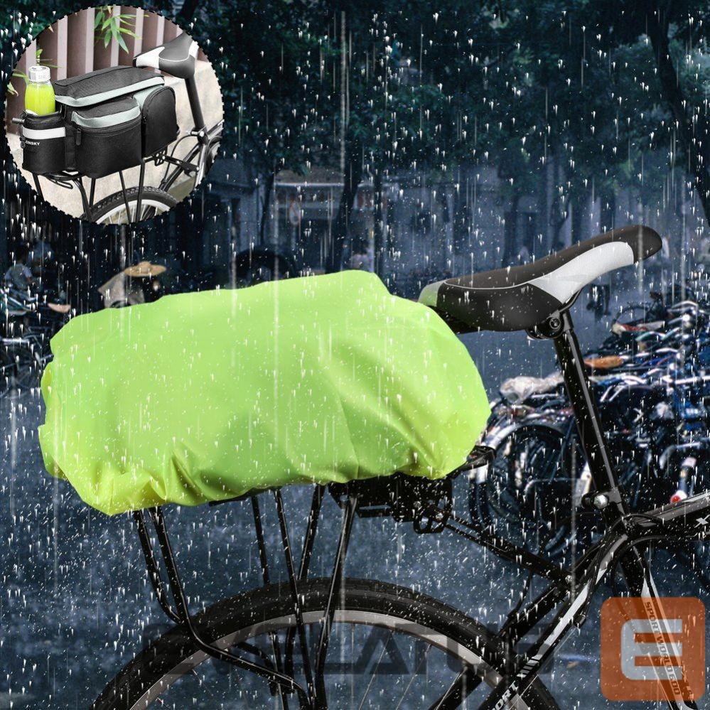 Jalgratta tarvik Wozinsky Wozinsky Universal Waterproof Rain Cover for Bike Pannier Bag or Backpack green (WBB5YW)