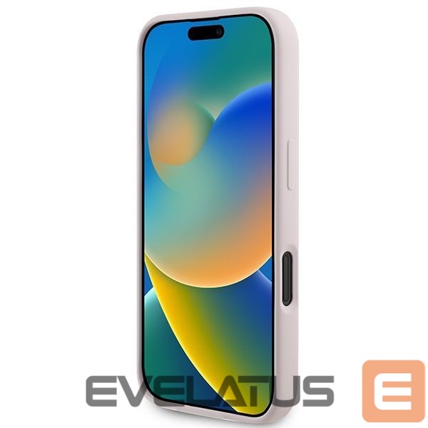 Tagakaaned Karl Lagerfeld Karl Lagerfeld Silicone Karl&Choupette Heads Ring MagSafe iPhone 16 Case - Pink