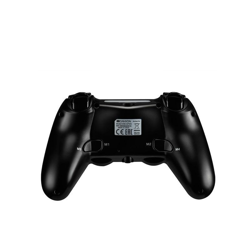 Kontroller Canyon Gaming Wireless Gamepad GP-W5 with Touchpad for PS4 Black