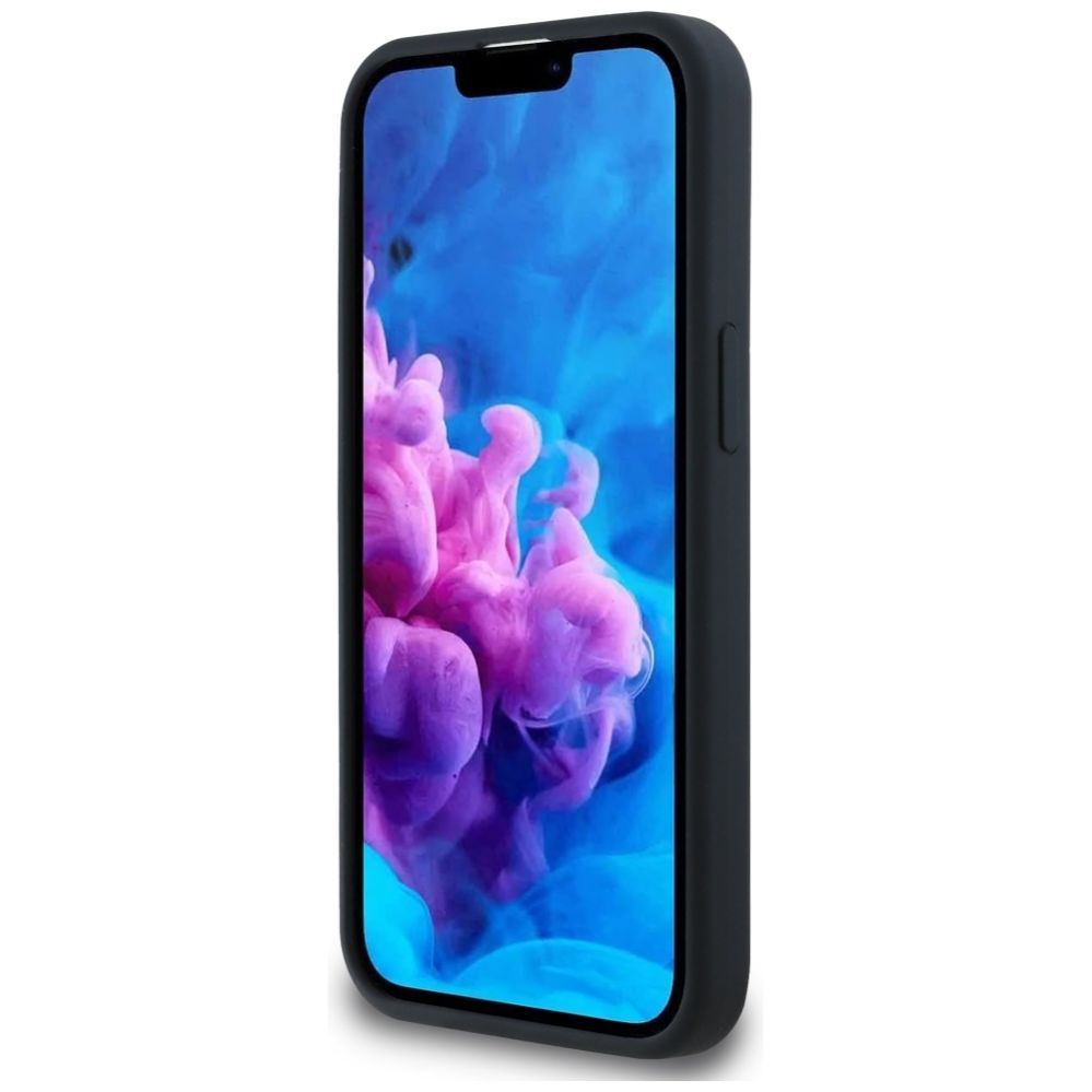 Aizmugurējais vāciņš Karl Lagerfeld Karl Lagerfeld Liquid Silicone Karl & Choupette Heads Case with MagSafe for iPhone 16e - Black