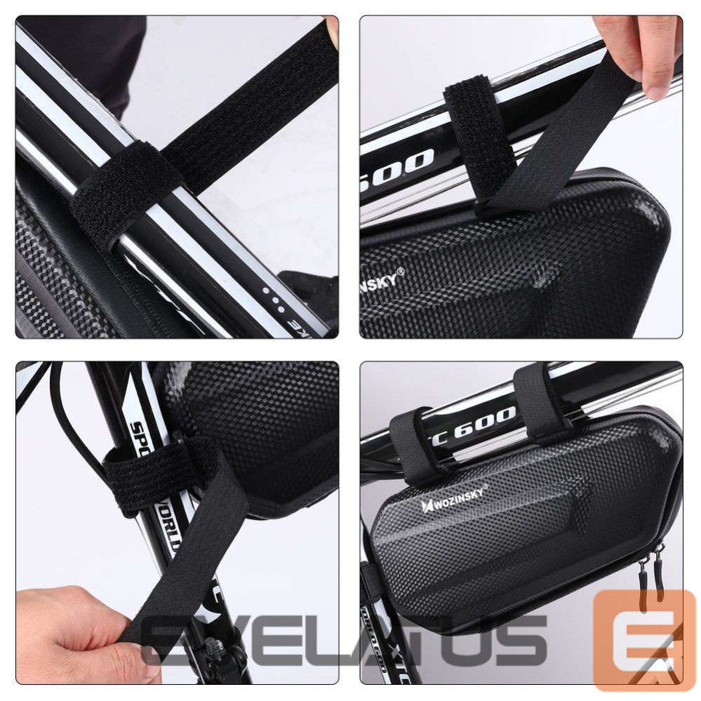 Jalgratta tarvik Wozinsky Wozinsky bike frame bag 1.5l black (WBB10BK)