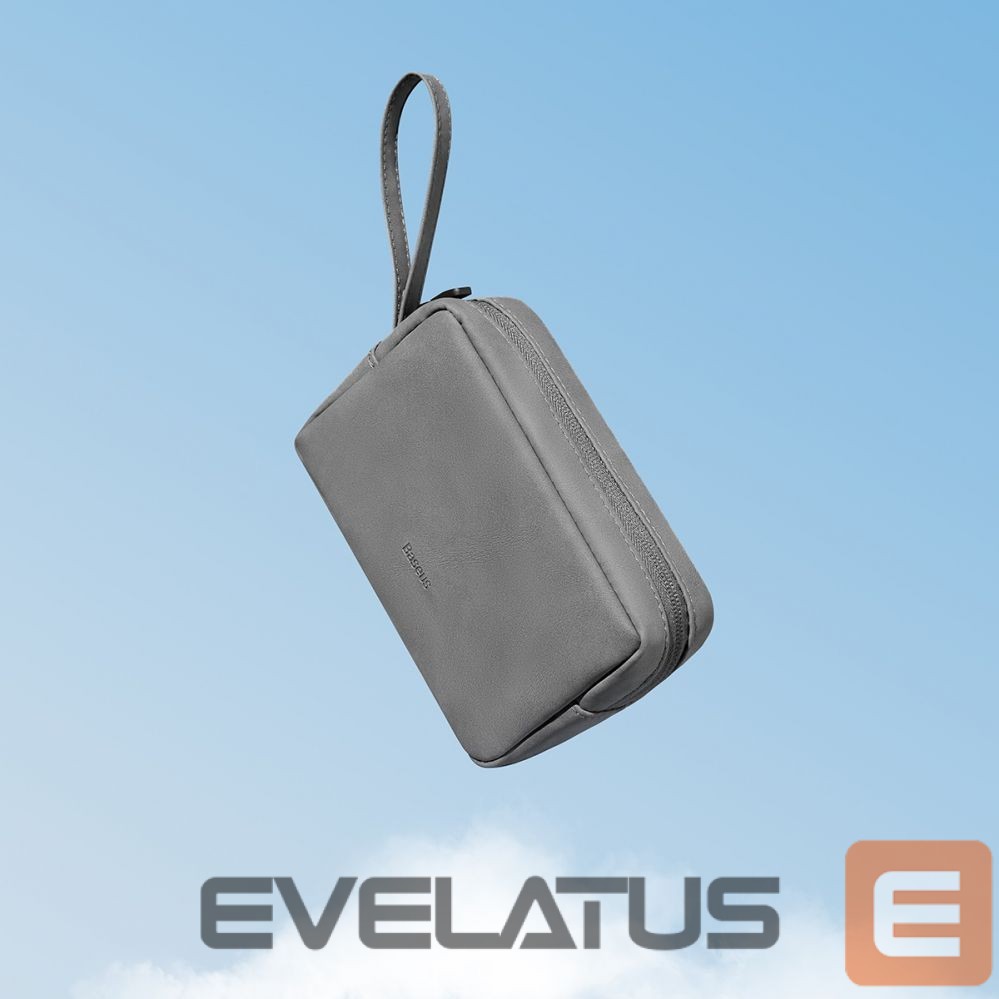 Back panel cover Baseus Baseus EasyJourney Series small travel bag phone pouch, headphones and other small items gray