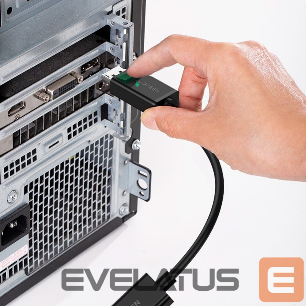 Cable Ugreen MM137 40363 DisplayPort (Male) to HDMI (Female) 4K/1080p Adapter - Black Black