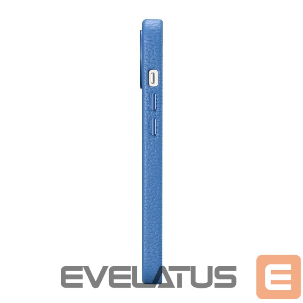 Tagakaaned iCarer iCarer Litchi Premium Leather Case iPhone 14 Magnetic Leather Case with MagSafe Light Blue (WMI14220709-LB)