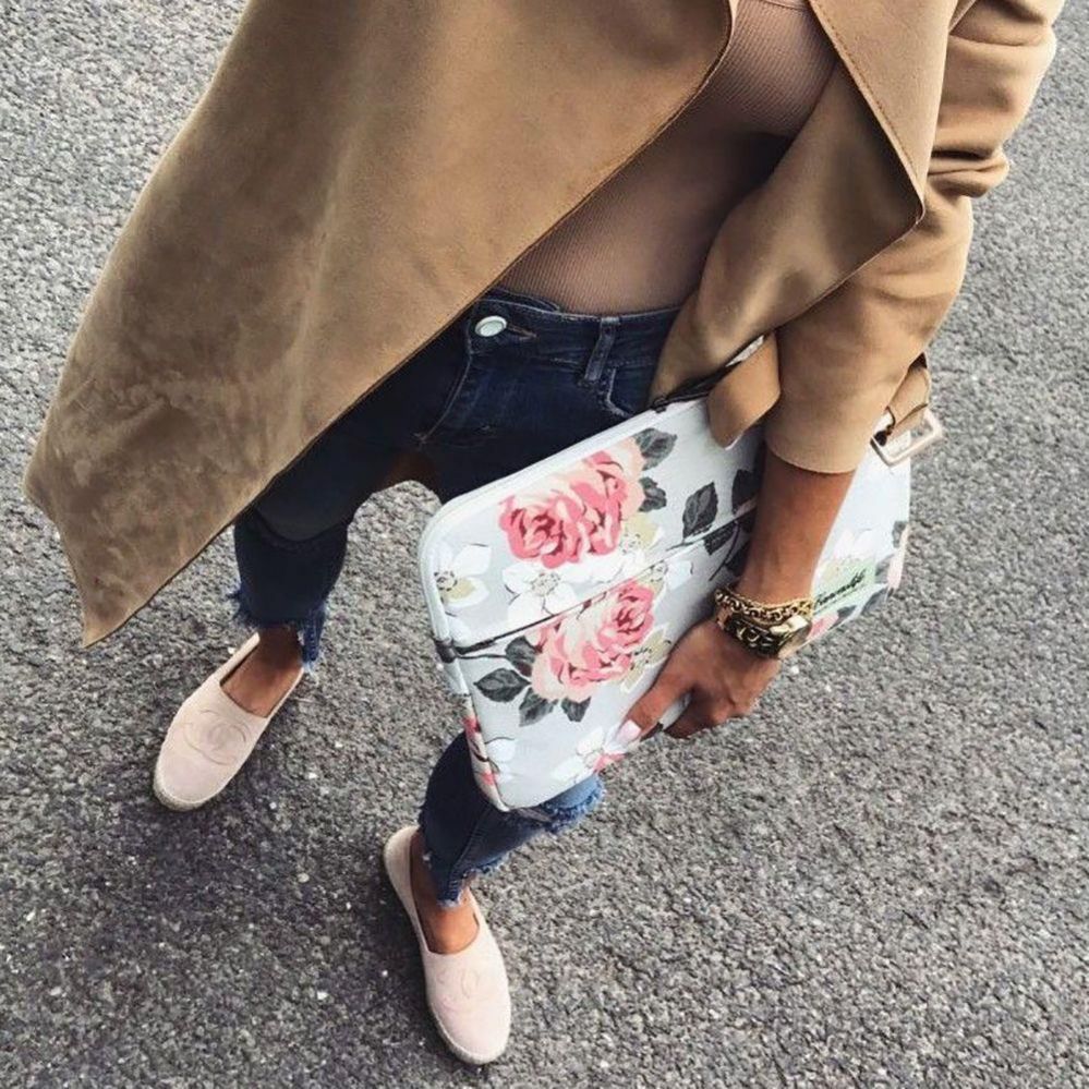 Sülearvuti kott Canvaslife Canvaslife Sleeve for 13-14'' Laptop - White and Pink