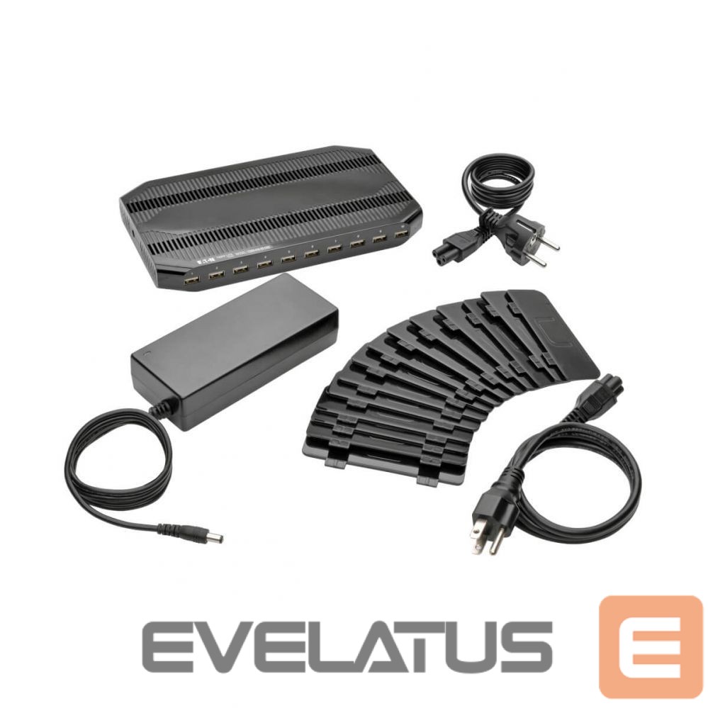 Muu arvutitarvik Tripp Lite | 10 Port USB Charging Station with Adjustable Storage | U280-010-ST-CEE | 96 W