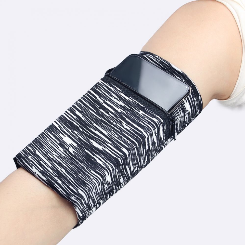 The others Hurtel Fabric armband on the arm for running fitness, camo blue