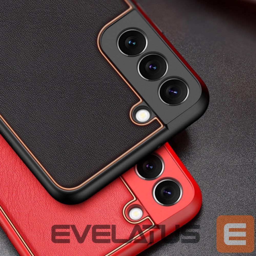 Back panel cover Dux Ducis Dux Ducis Yolo elegant cover made of ecological leather for Samsung Galaxy S22 + (S22 Plus) red