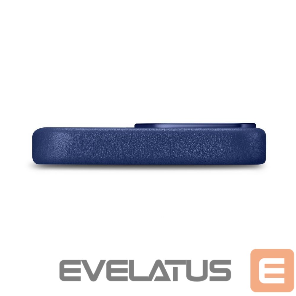 Aizmugurējais vāciņš iCarer iCarer Case Leather Cover Genuine Leather Case for iPhone 14 Pro Max blue (WMI14220708-BU) (MagSafe compatible)