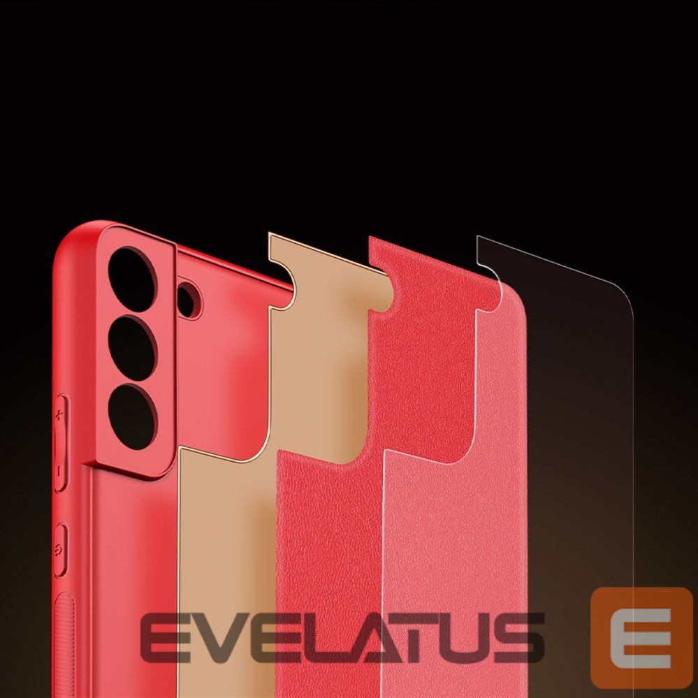 Back panel cover Dux Ducis Dux Ducis Yolo elegant cover made of ecological leather for Samsung Galaxy S22 + (S22 Plus) red