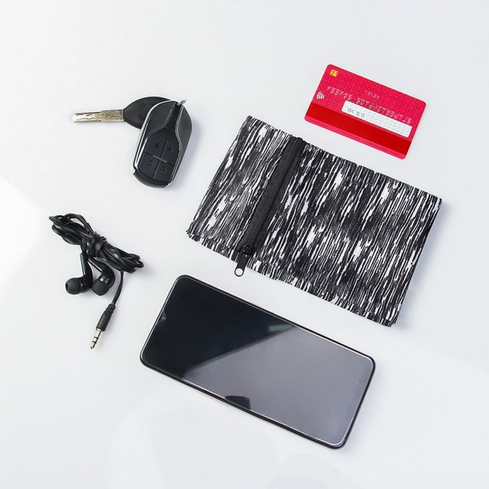 The others Hurtel Fabric armband armband for running fitness stripes white / black