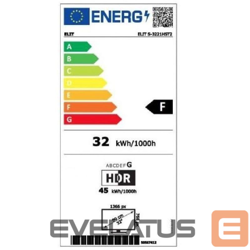 Televizors Elit S-3221HST2
