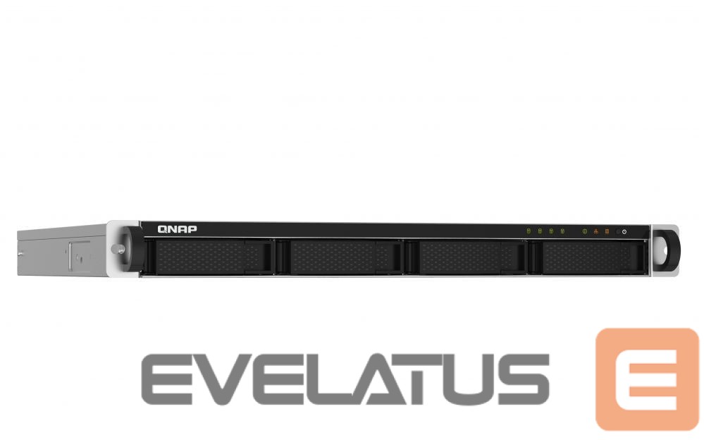 Flash drive QNAP 4-Bay NAS TS-432PXU-2G Up to 4 SATA 6Gb/s, 3Gb/s, AL324 ARM Cortex-A57 Quad-Core, Processor frequency 1.7 GHz, 2 GB, DDR4, 2x10 Gigabit Ethernet SFP+; 2x2.5 Gigabit Ethernet; PCIe Gen 2 x2; 4x USB 3.2 Gen 1