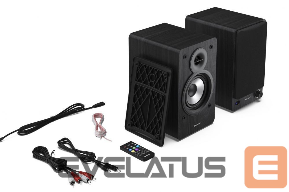 Arvutikõlarid Sharp CP-SS30 Bookshelf Speakers, Black