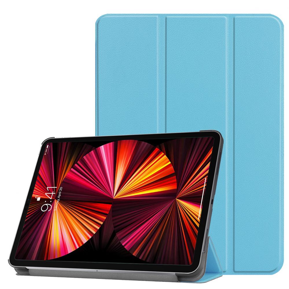 Kaaned iLike Tab M8 8 4th Gen TB-300 Tri-Fold Eco-Leather Stand Case Sky Blue