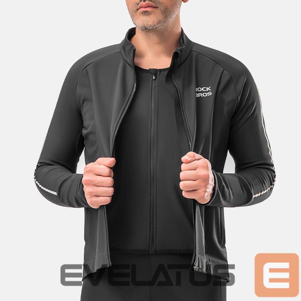 Cita prece Rockbros Rockbros 15400002004 long sleeve cycling jersey autumn/winter XL - black