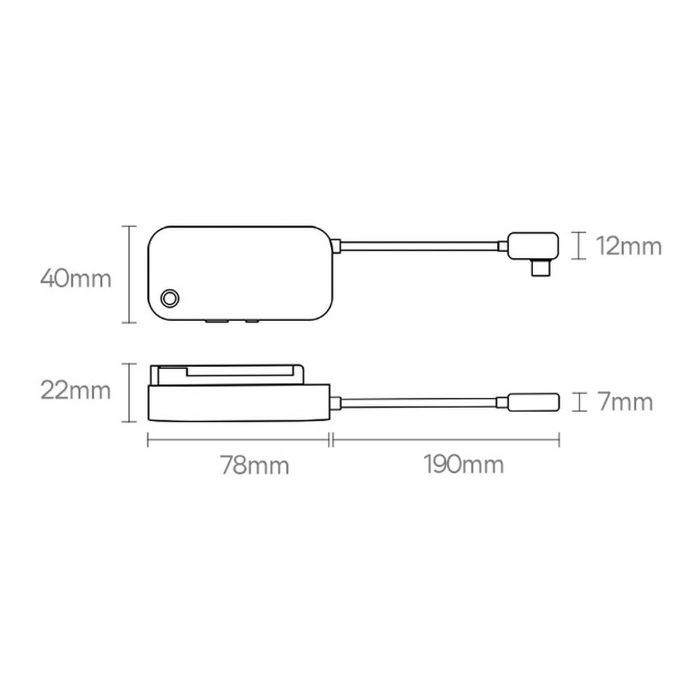 Other goods Baseus Baseus PadJoy universal USB-C HUB for tablet / smartphone 4in1 USB-C - dark gray