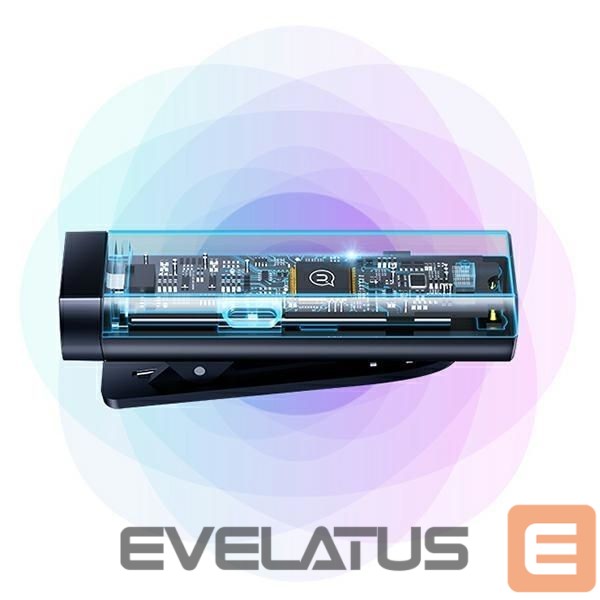 Bezvadu austiņas USAMS USAMS Bezprzewodowy mikrofon krawatowy ENC 2.4G Wireless Lavalier Microphone Lightning ZB244MKF01 (US-ZB244)