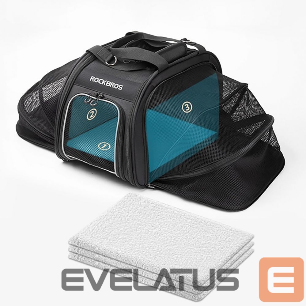 Bicycle accessory Rockbros Rockbros 30140028001 transport bicycle bag for cats and dogs - black