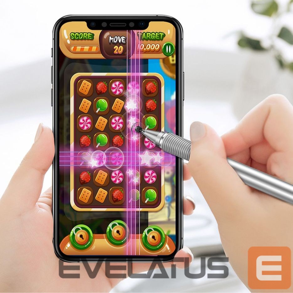 Puutepliiats Baseus Baseus Golden Cudgel ACPCL-0S double-sided stylus for tablets, phones with gel pen - silver