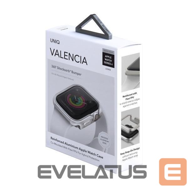 Strap UNIQ Uniq Valencia case for Apple Watch 4 / 5 / 6 / SE 40mm - silver