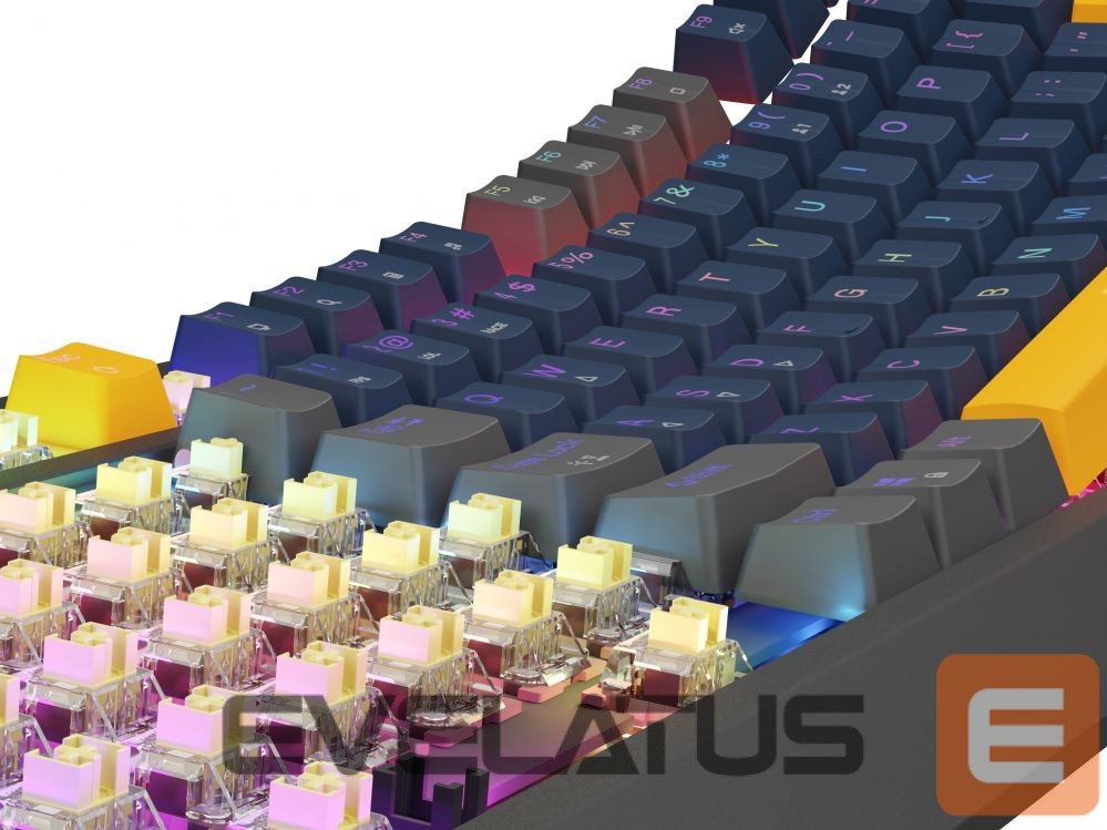 Arvuti klaviatuur Genesis THOR 230 | Mechanical Gaming Keyboard | Wired | US | Naval Blue Positive | USB Type-A | Outemu Panda