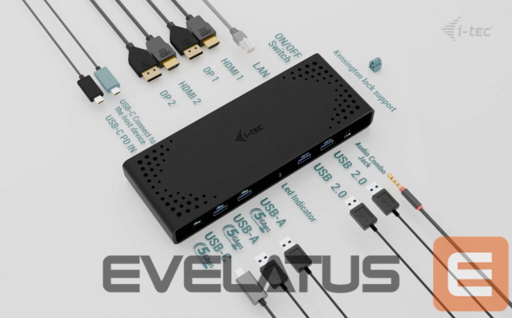 Computer accessories I-TEC I-TEC Uni Dual 4K Disp Docking Station