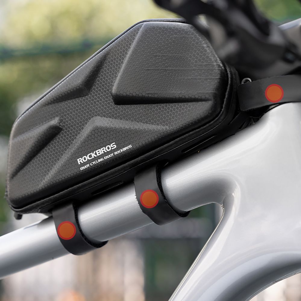 Jalgratta tarvik Rockbros Rockbros Bike Bag, Rigid, Frame, Top Tube, 1.4l - Black