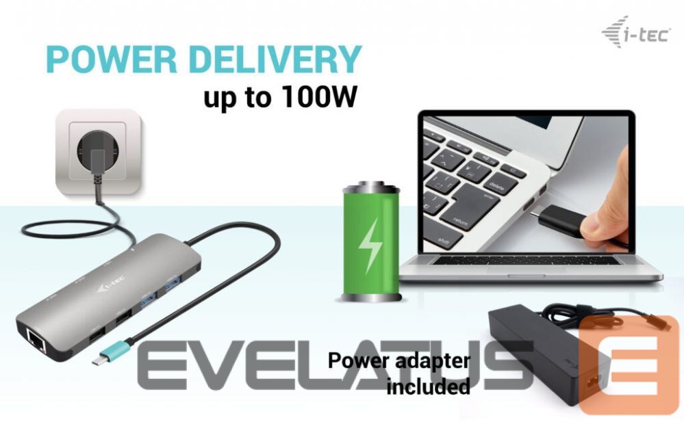 Аксессуары для компьютерной техники I-TEC I-TEC USB-C Metal Nano Dock 2x HDMI + PD