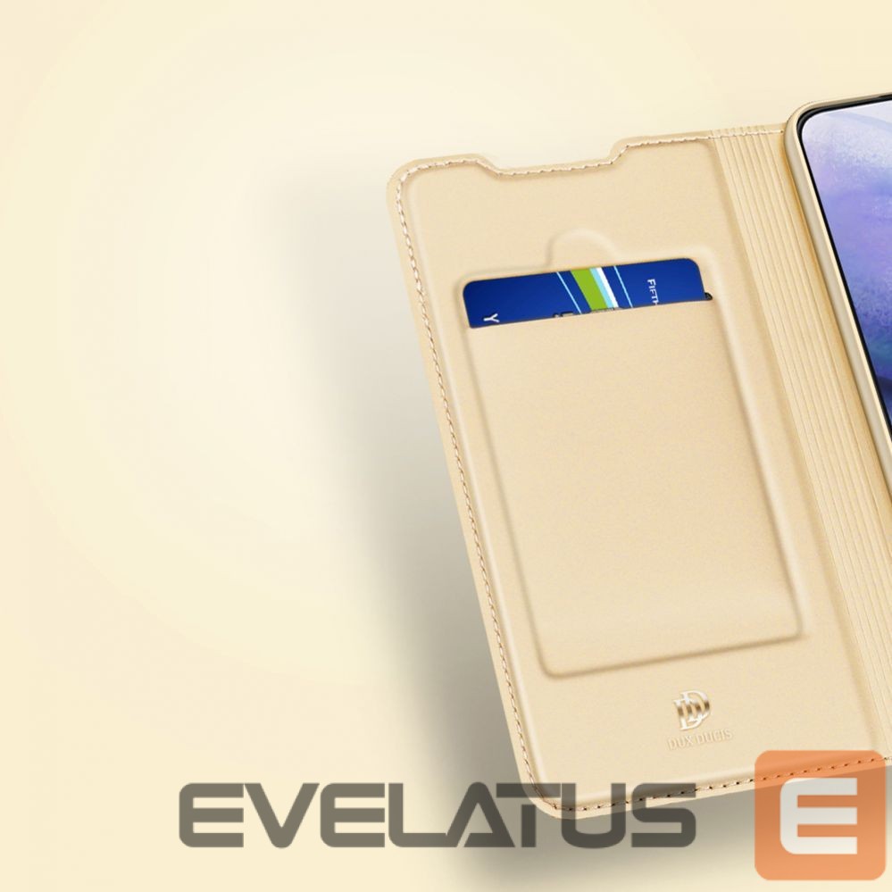 Aizmugurējais vāciņš Dux Ducis Dux Ducis Skin Pro Holster Cover Flip Cover for Samsung Galaxy S22 + (S22 Plus) gold