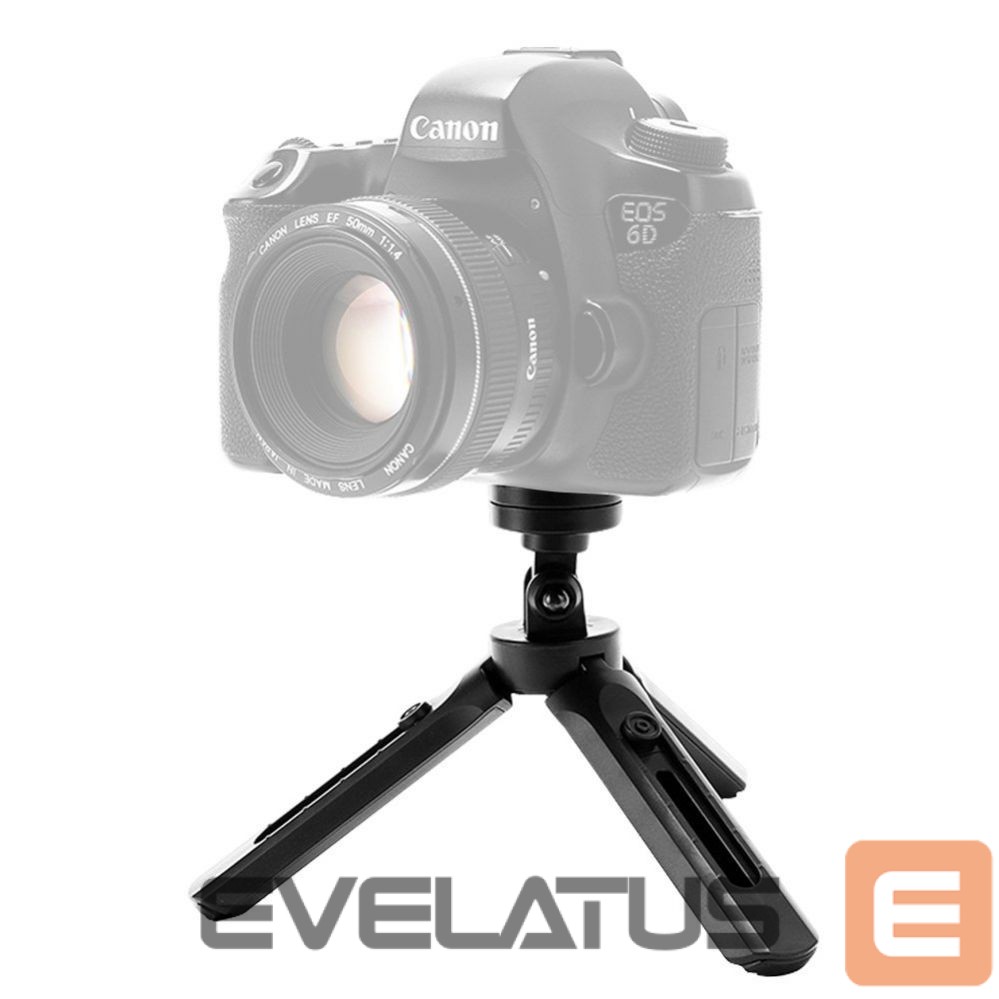 Camera accessory Hurtel Mini tripod selfie stick holder for phone camera GoPro 16 - 21 cm black